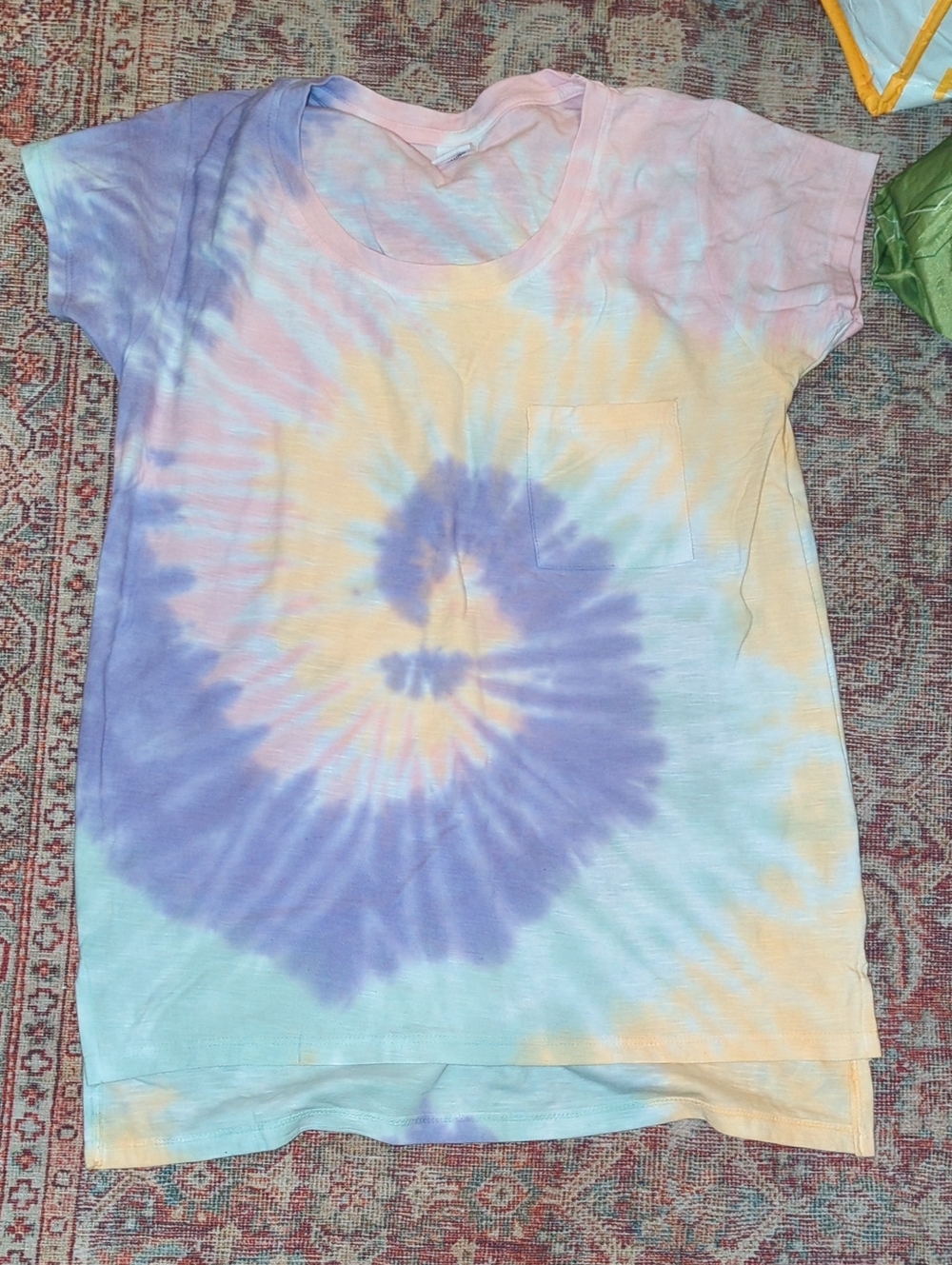 Women’s Tie-Dye Tank Top — Pastel Purple, Pink & CreamNWOT.